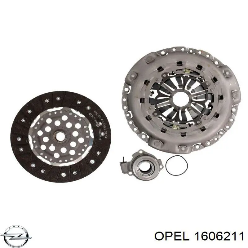 Комплект сцепления (3 части) Opel 1606211 цена, от 210.79 USD