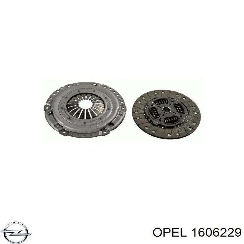 Комплект сцепления (3 части) Opel 1606229 цена, от 106.51 USD