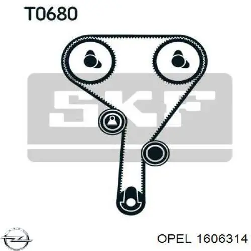 Купить 1606314 Opel Комплект ГРМ