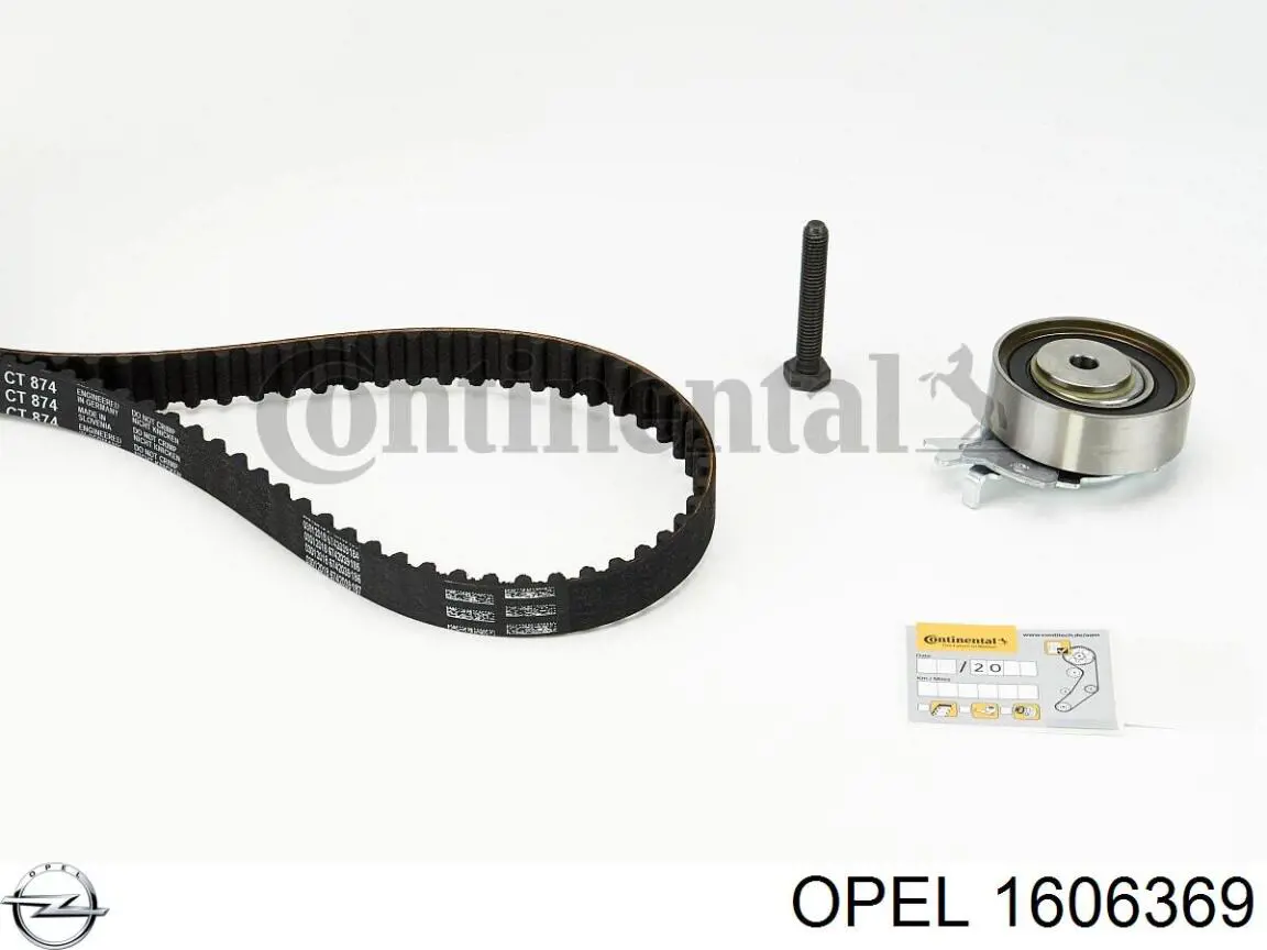 ГРМ ремни, комплект Opel 1606369 цена, от 37.23 USD