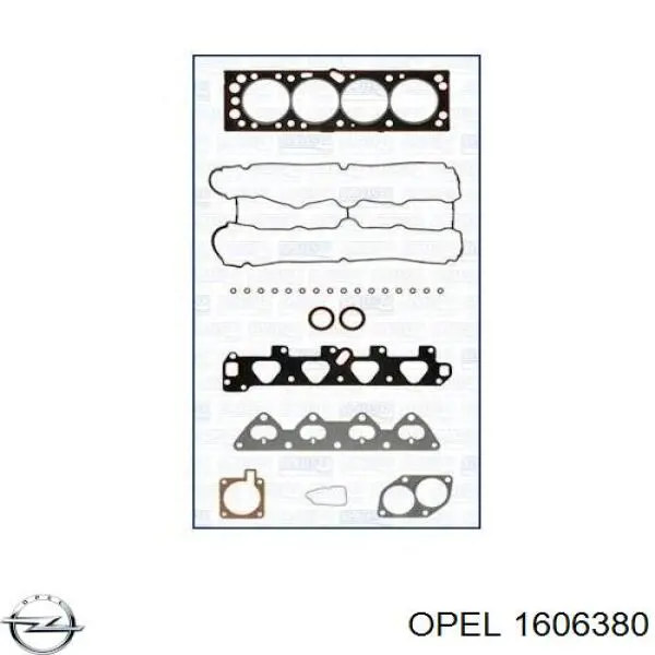 Верхний комплект прокладок двигателя Opel 1606380 цена, от 47.02 USD