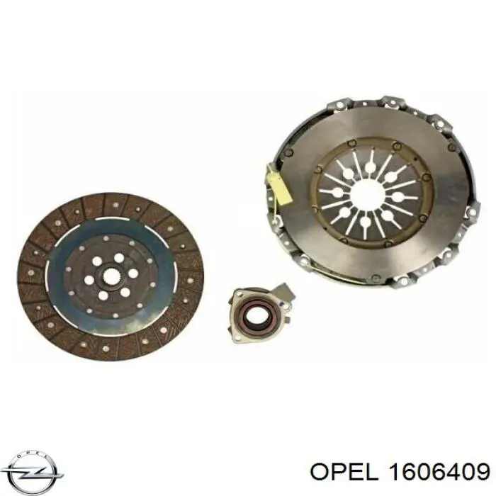 Комплект сцепления (3 части) Opel 1606409 цена, от 310.12 USD