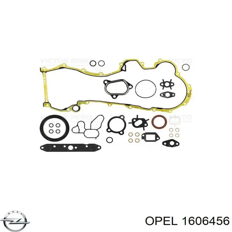 1606456 Opel комплект прокладок двигателя нижний