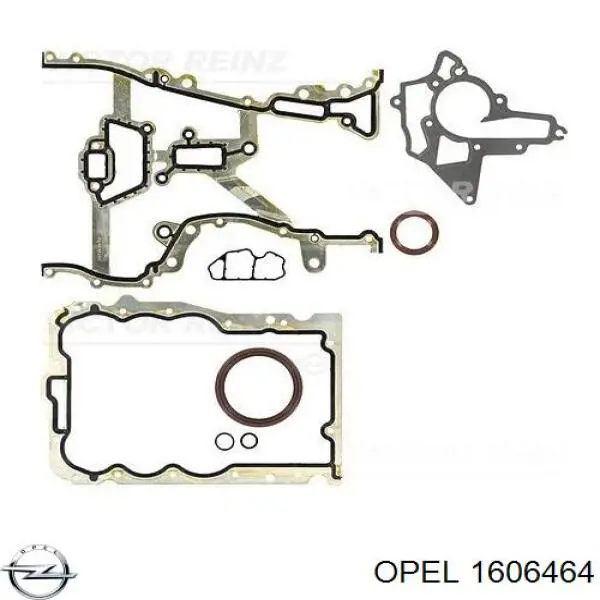1606464 Opel комплект прокладок двигателя нижний