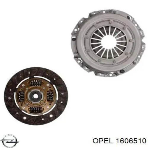 Купить 1606510 Opel Комплект сцепления (диск, корзина, подшипник)