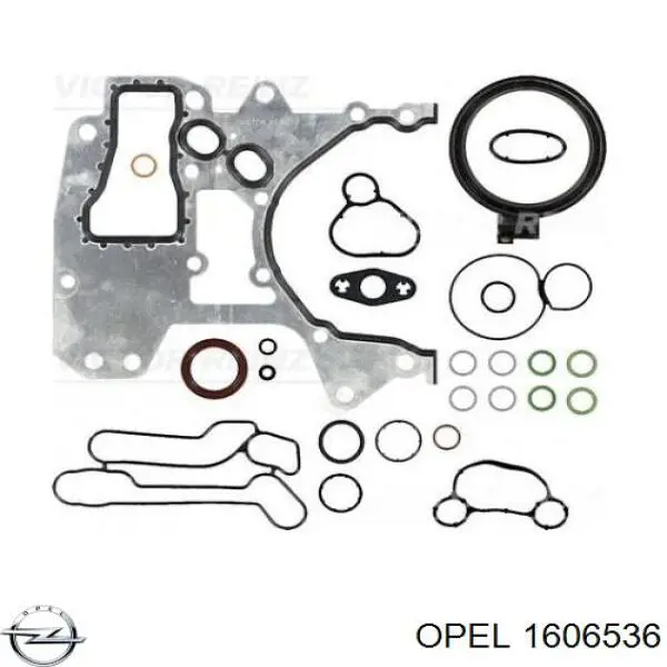 1606536 Opel комплект прокладок двигателя нижний