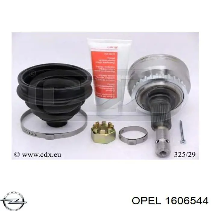 1606544 Opel kit de embraiagem (3 peças)
