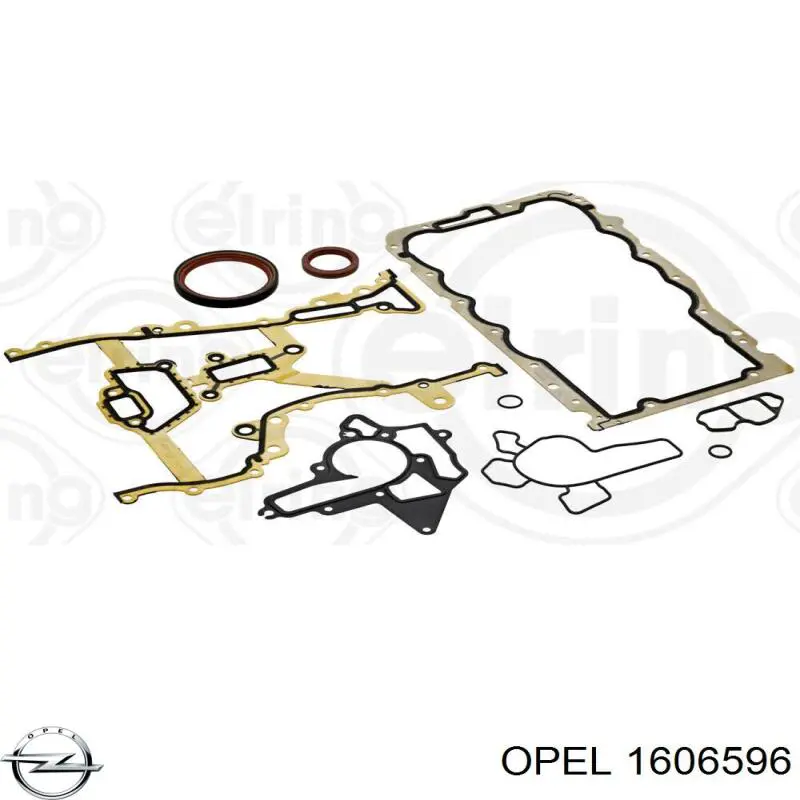 1606596 Opel kit inferior de vedantes de motor