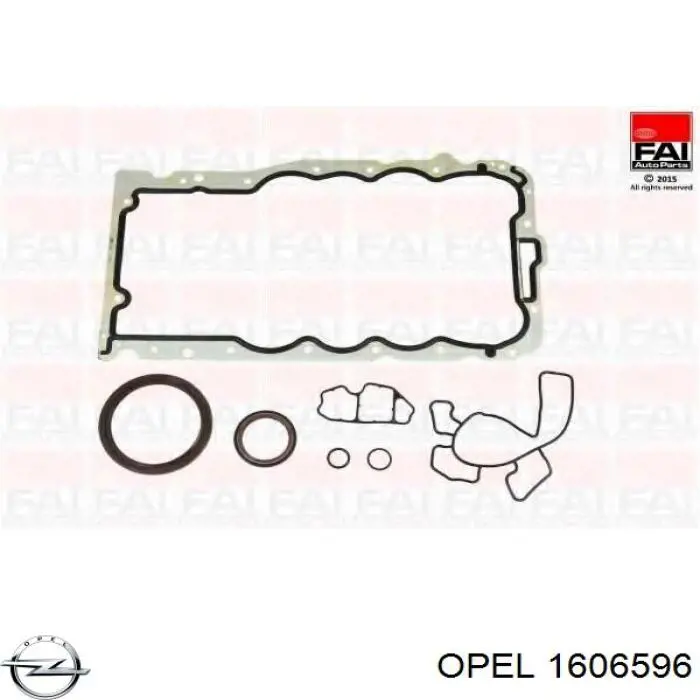 Купить 1606596 Opel Нижний комплект прокладок двигателя