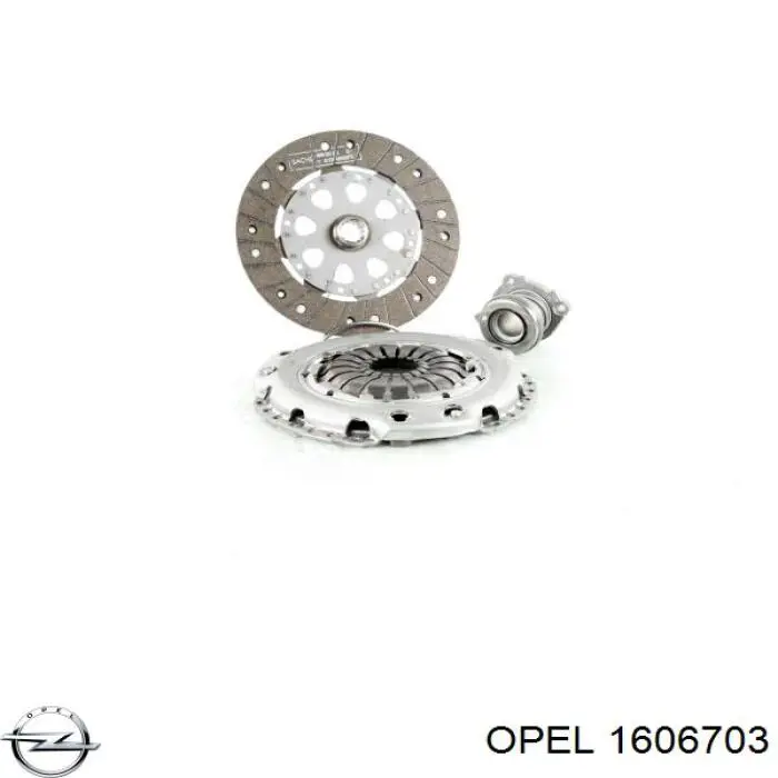 1606703 Opel kit de embraiagem (3 peças)