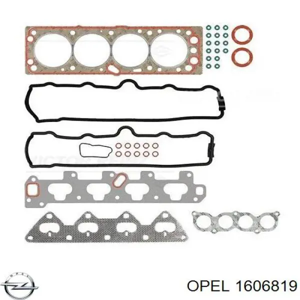 Верхний комплект прокладок двигателя Opel 1606819 цена, от 48.59 USD