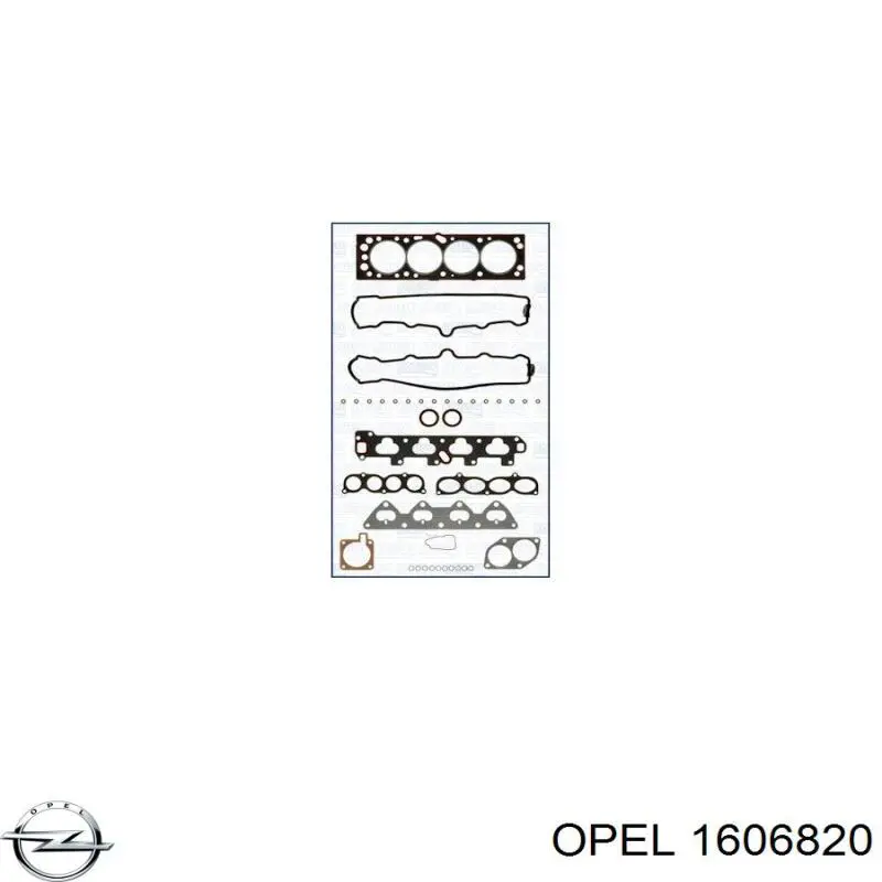 Верхний комплект прокладок двигателя 1606820 Opel