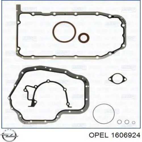 Купить 1606924 Opel Нижний комплект прокладок двигателя