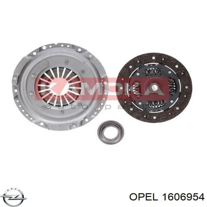 Комплект сцепления (3 части) Opel 1606954 цена, от 71.47 USD