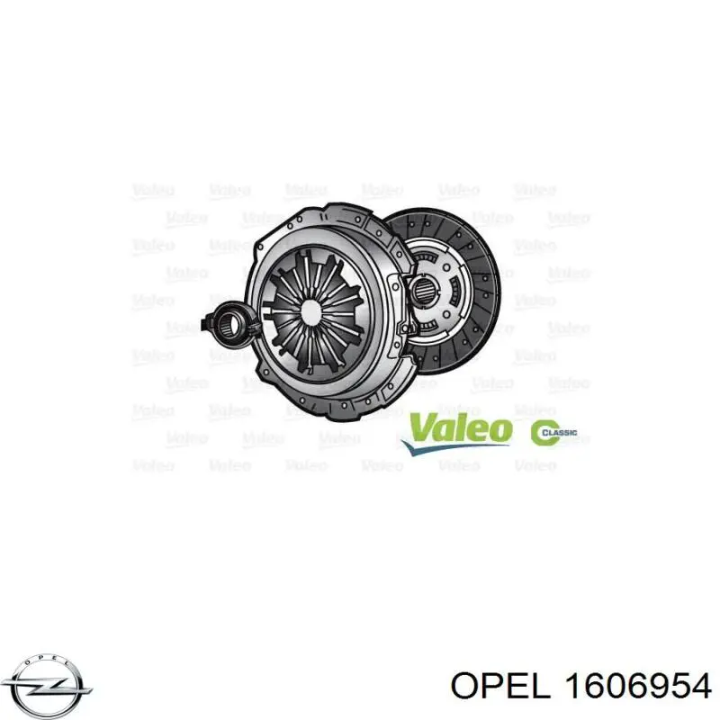 Купить 1606954 Opel Комплект сцепления (диск, корзина, подшипник)