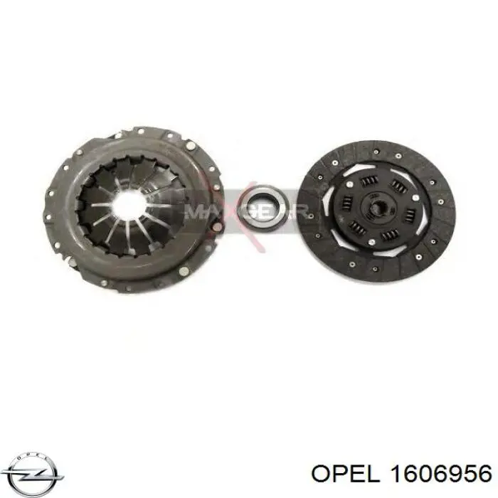 1606956 Opel kit de embraiagem (3 peças)
