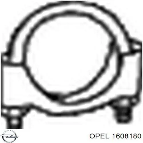 1608180 Opel хомут глушителя задний