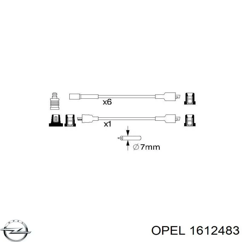 Высоковольтные провода 1612483 Opel