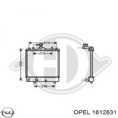 Высоковольтные провода 1612631 Opel