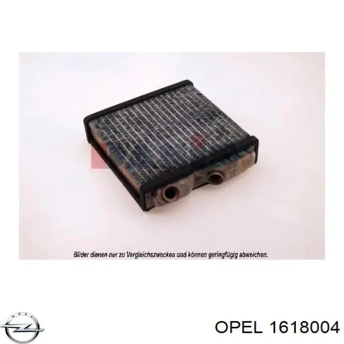 1618004 Opel радиатор печки