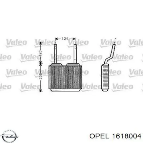 Купить 1618004 Opel Радиатор печки