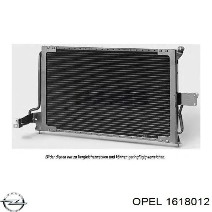 1618012 Opel радиатор кондиционера