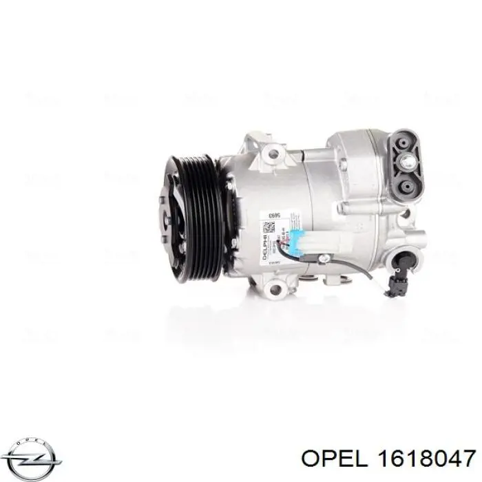 1618047 Opel компрессор кондиционера