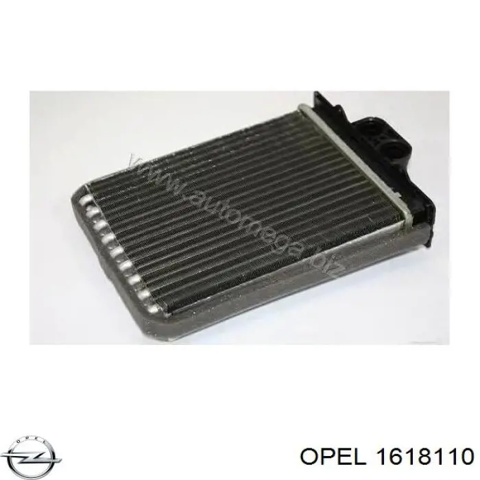 Радиатор печки (отопителя) Opel 1618110