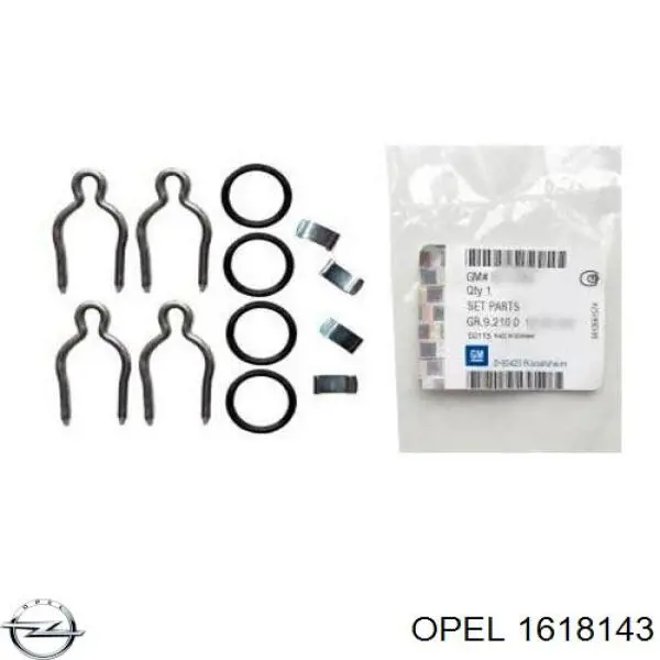 1618143 OPEL Anillo obturador, tubo de radiador de calefacción original y equivalente