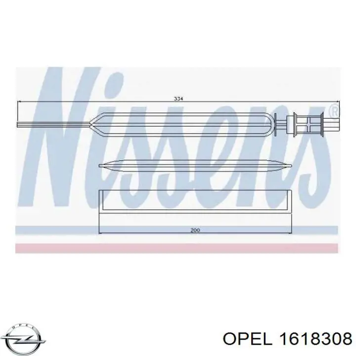 Купить 1618308 Opel Осушитель кондиционера