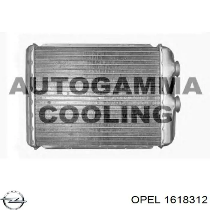 1618312 Opel радиатор печки