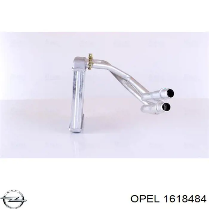 1618484 Opel Радиатор отопителя салона