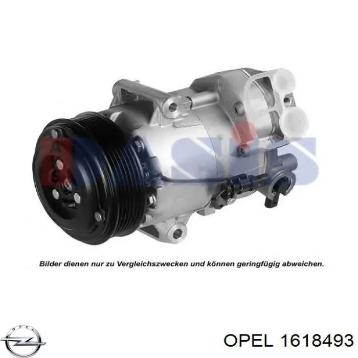 1618493 Opel компрессор кондиционера