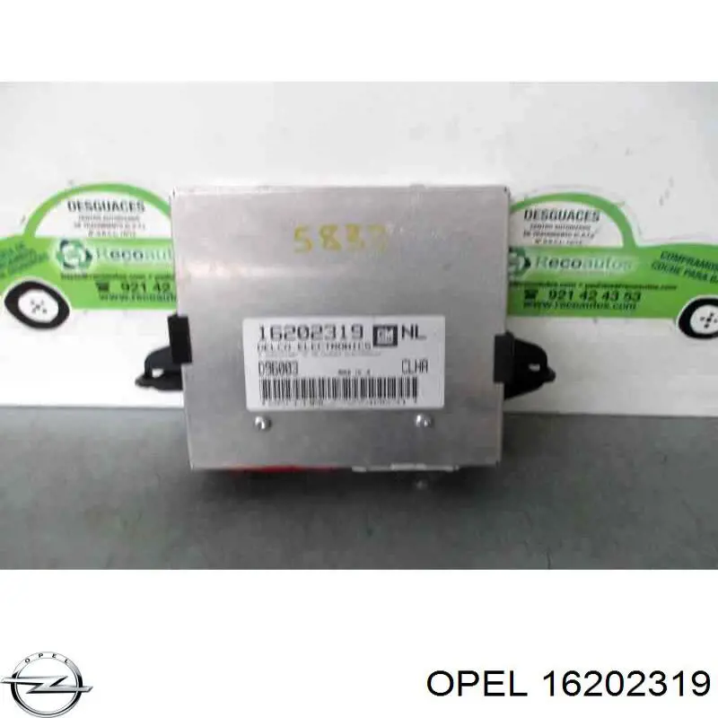 16202319 Opel модуль управления (эбу двигателем)