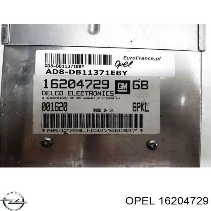 Купить 16204729 Opel 