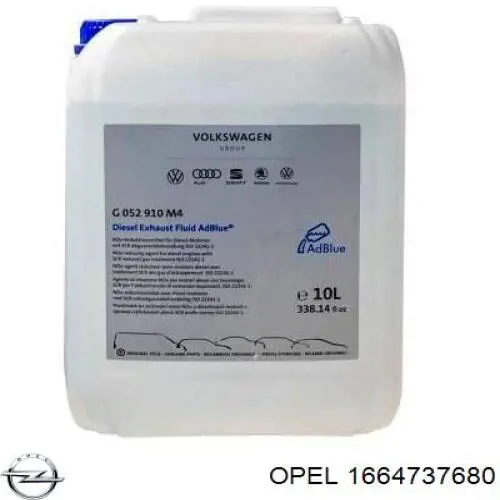 1664737680 Opel Средство для нейтрализации отработанных газов, мочевина