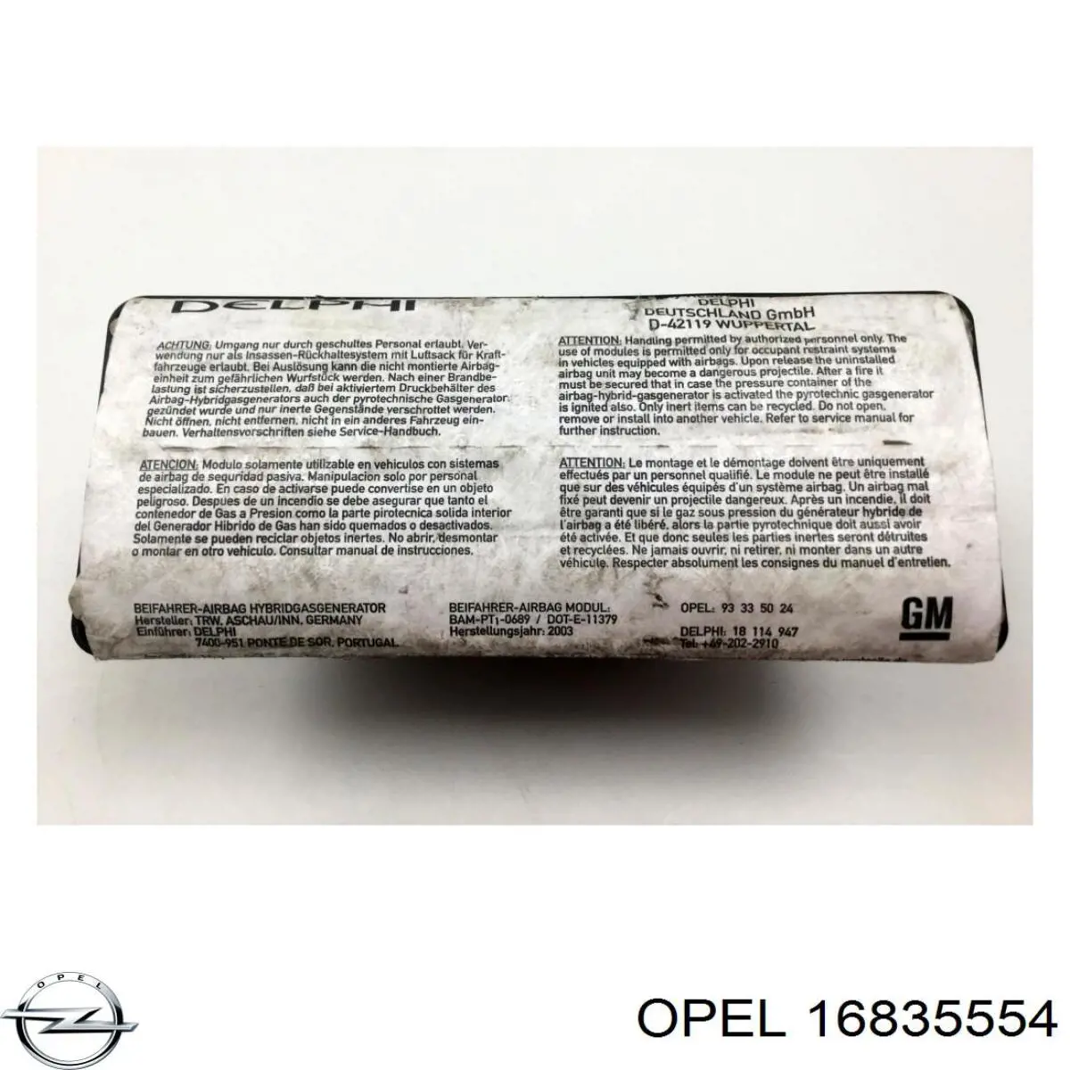  16835554 Opel
