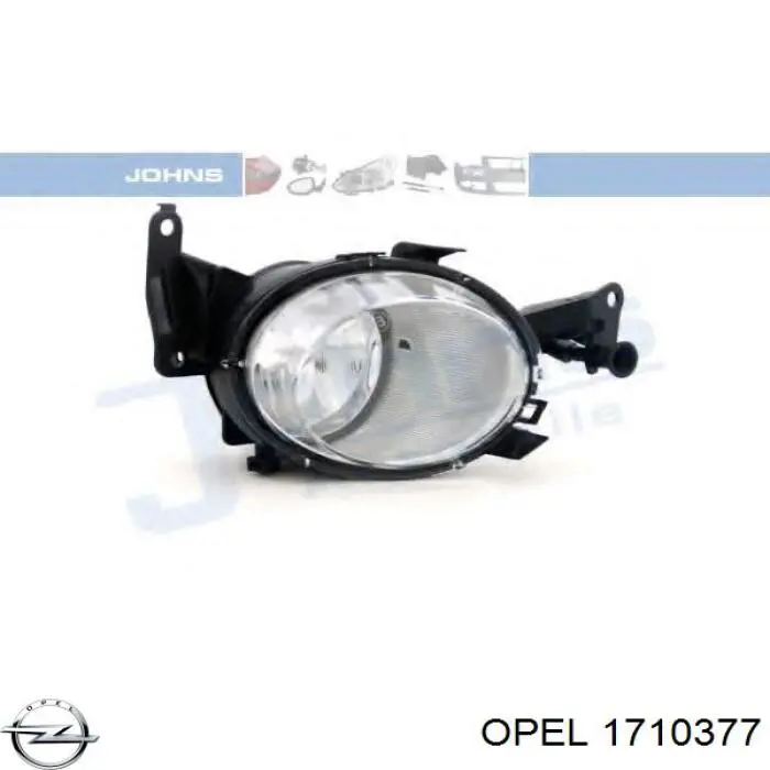 Купить 1710377 Opel Противотуманка левая