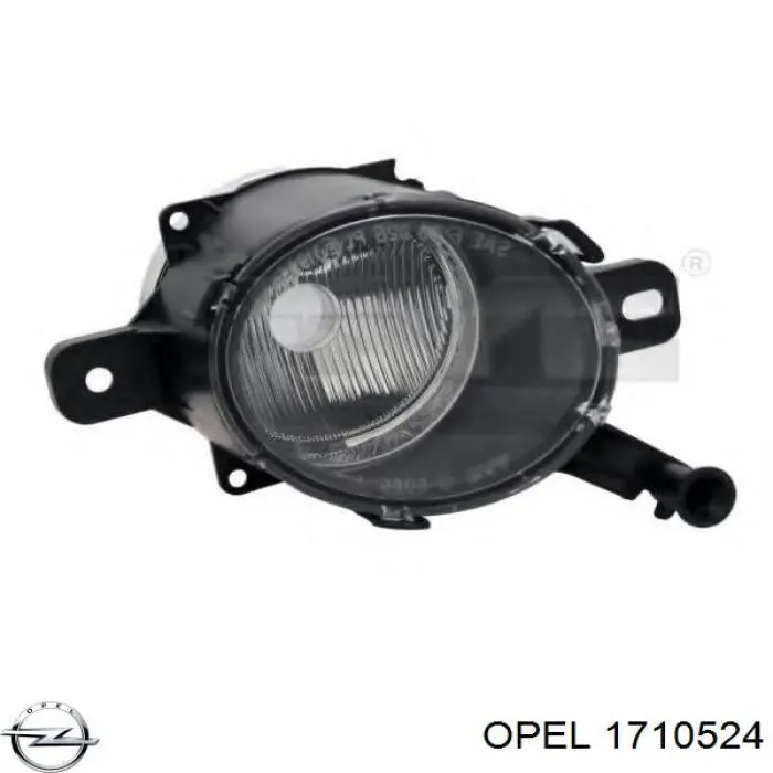 1710524 Opel фара противотуманная правая
