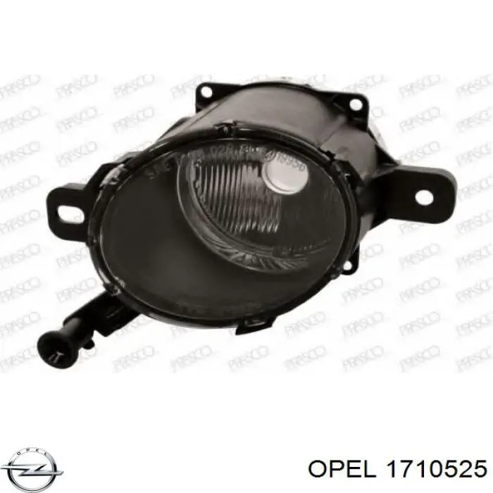 1710525 Opel фара противотуманная левая