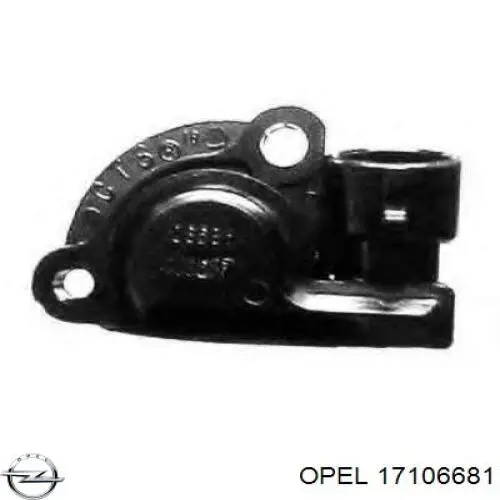 Датчик положения дроссельной заслонки (потенциометр) Opel 17106681