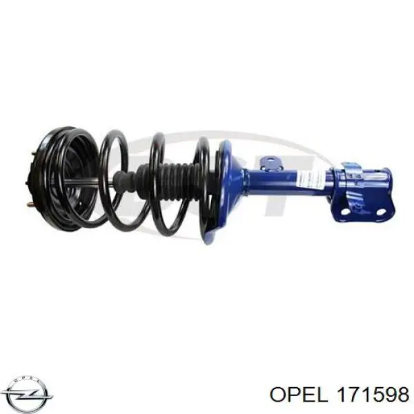 171598 Opel молдинг двери передней левой