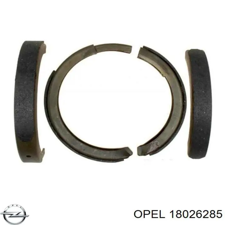 Колодки ручника (стояночного тормоза) Opel 18026285