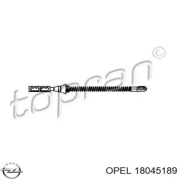 Задний трос ручника 18045189 Opel