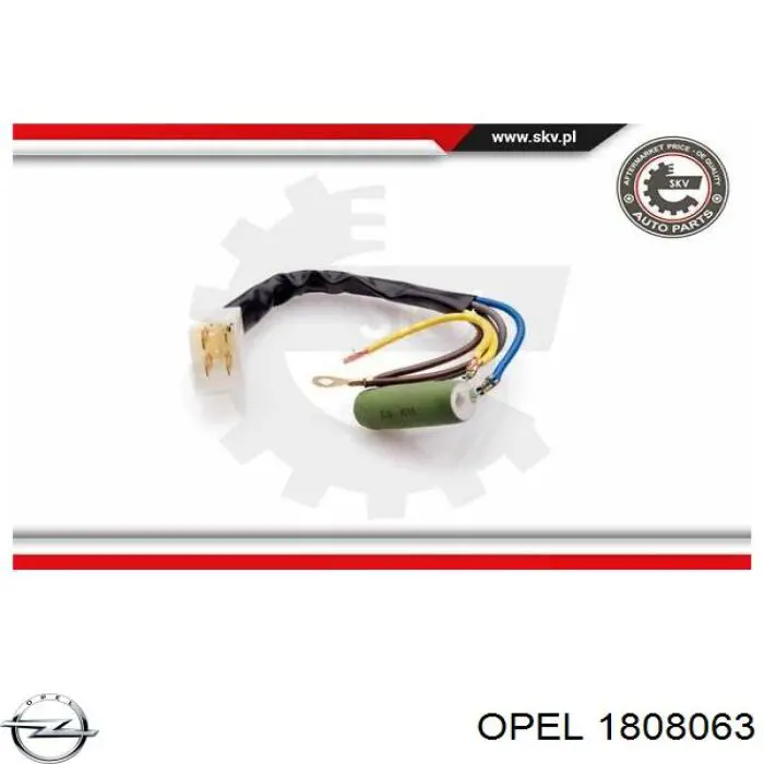 Купить 1808063 Opel Электродвигатели (электродвигатель отопителя) или розетка прицепа штепсельная
