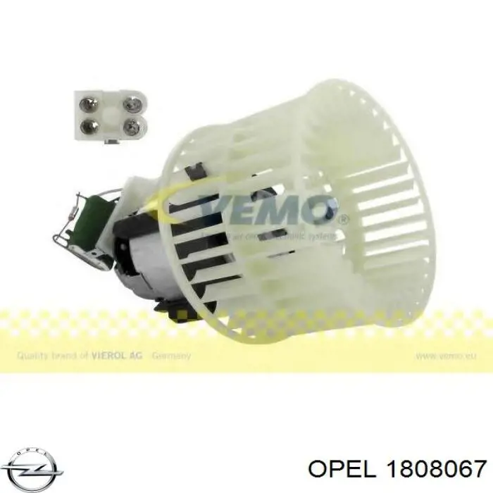Вентилятор печки 1808067 Opel