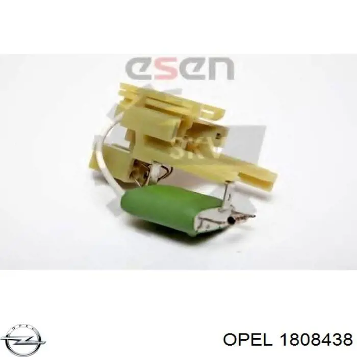1808438 Opel резистор (сопротивление вентилятора печки (отопителя салона))