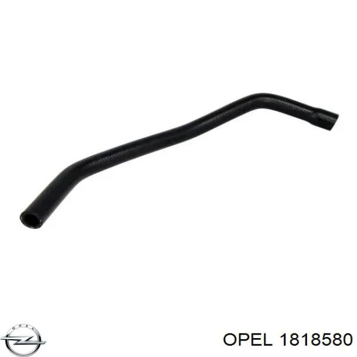 1818580 Opel шланг радиатора отопителя (печки, подача)