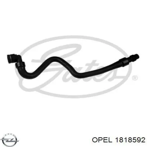 1818592 Opel шланг радиатора отопителя (печки, подача)