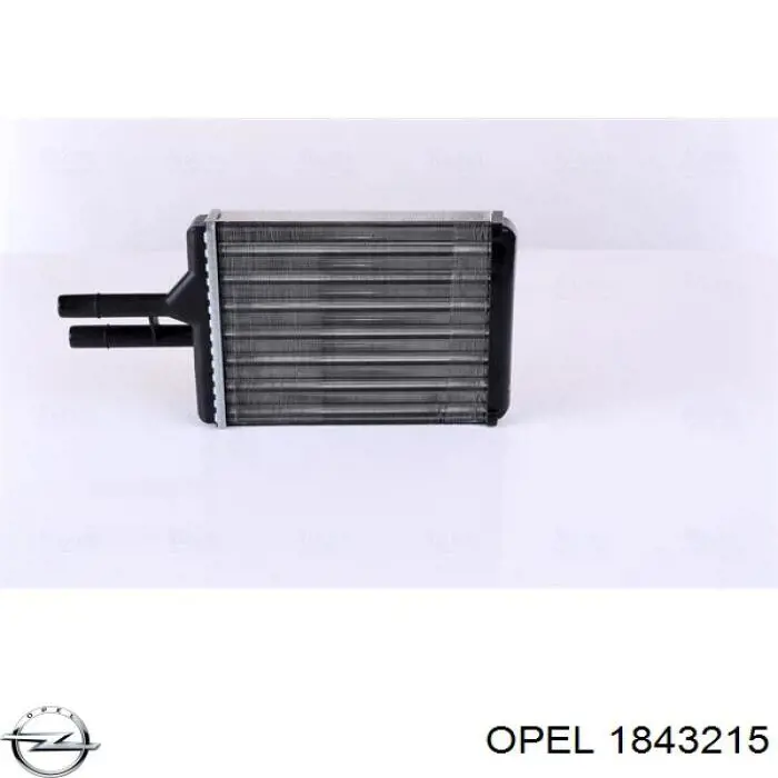 1843215 Opel radiador de forno (de aquecedor)